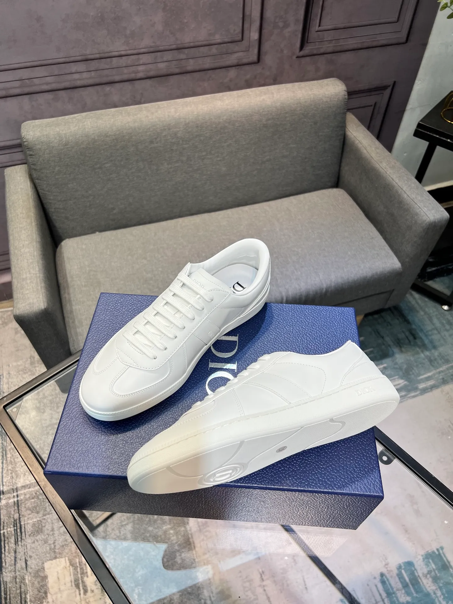Men's men's shoes 💰560〖Audio⁠Di‎〗Dior2025⁠new‎ B01 training⁠德‎shoes Material⁠surface‎: layer⁠head‎leather⁠cow‎+lining cowhide‎ TPU original bottom⁠large⁠version‎ code number‎: male 39-45 <Male 38 46 done>